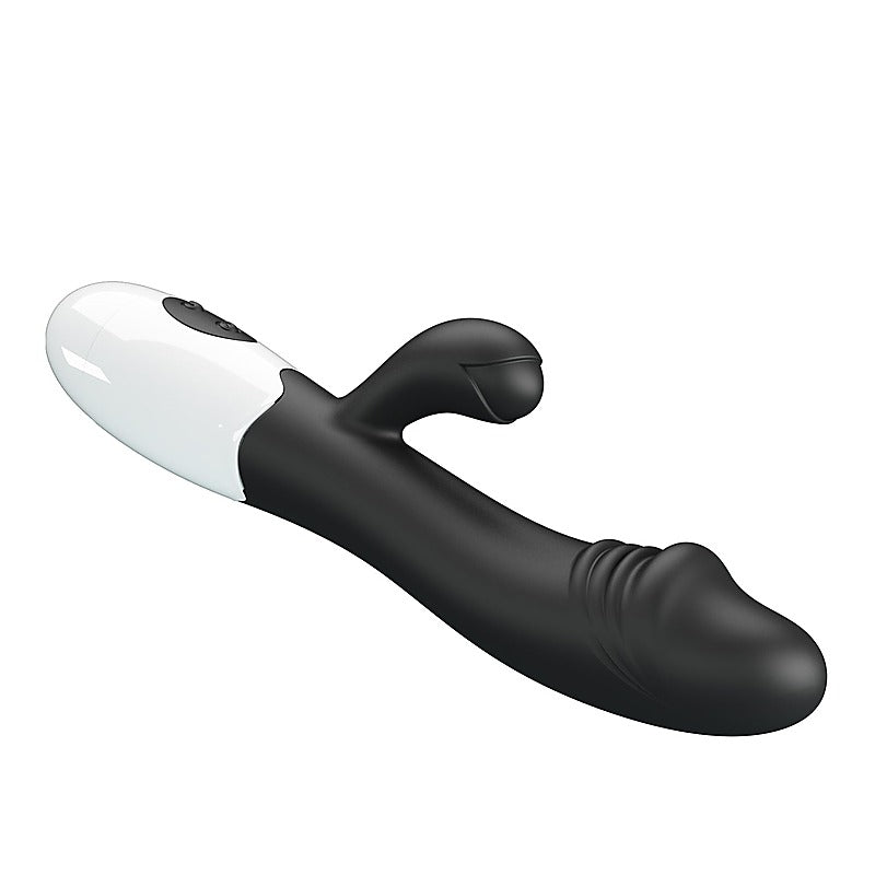 Baile Pretty Love Snappy 30 Functions G Spot and Clitoral Vibrator with Cock Ring - G-Spot Vibrators