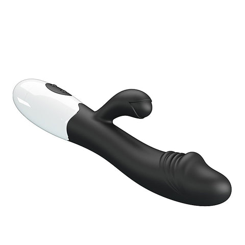 Baile Pretty Love Snappy 30 Functions G Spot and Clitoral Vibrator with Cock Ring - G-Spot Vibrators