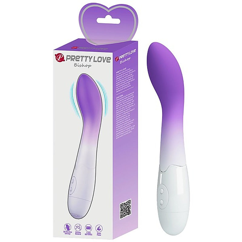Baile Pretty Love Bishop 30 Functions Curved G Spot Vibrator with 30 Speeds - G-Spot Vibrators