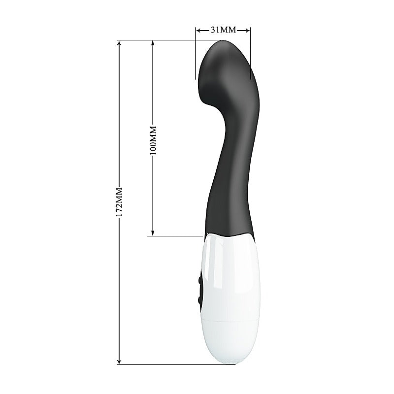 Pretty Love Charles 30 Functions G Spot Vibrator Black Textured Design - G-Spot Vibrators