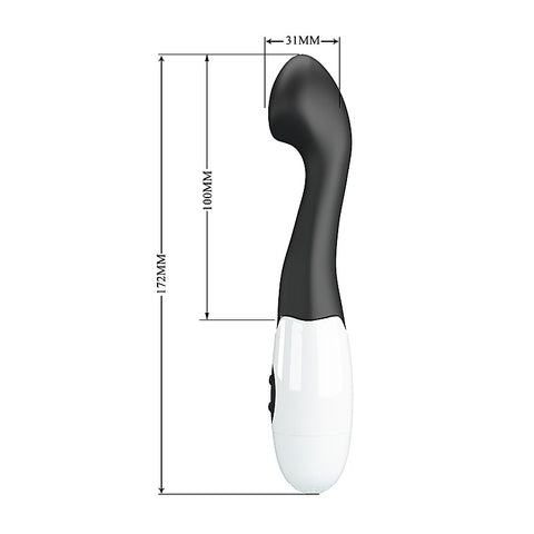 Pretty Love Charles 30 Functions G Spot Vibrator Black Textured Design - G-Spot Vibrators