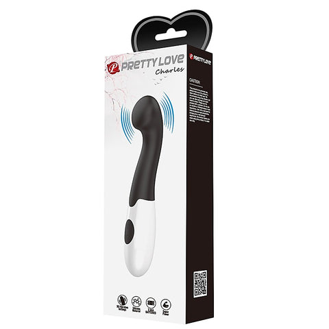 Pretty Love Charles 30 Functions G Spot Vibrator Black Textured Design - G-Spot Vibrators