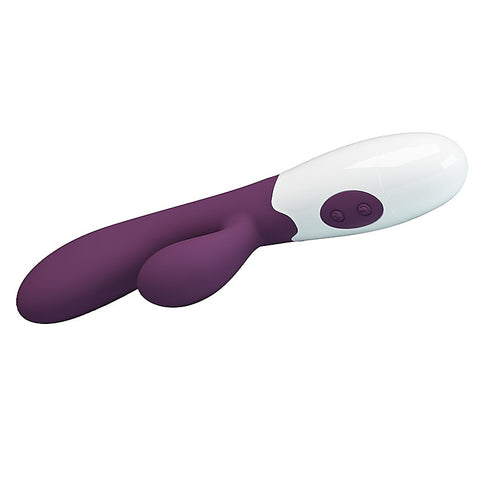 Baile Pretty Love Alvis 30 Functions Rabbit Vibrator Purple Dual Stimulation - Rabbit Vibrators