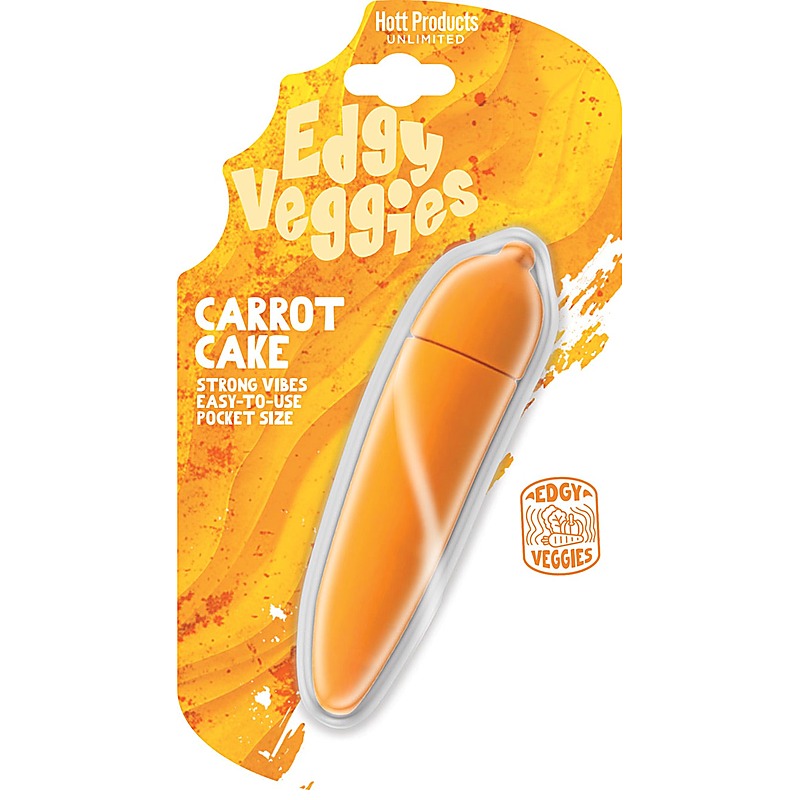 Hott Products Edgy Veggies Carrot Shaped Bullet Vibrator - Bullet Vibrators
