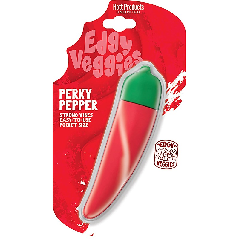 Hott Products Edgy Veggies Pepper Shaped Bullet Massager - Bullet Vibrators