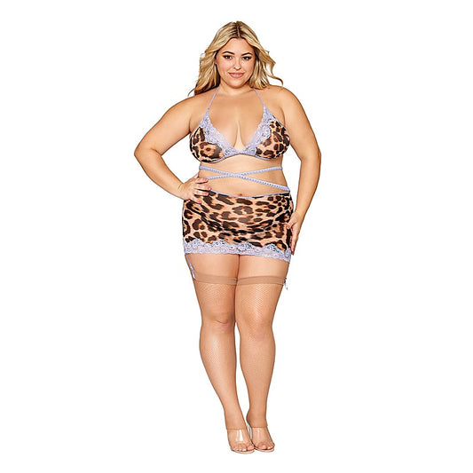 Women's Bralette, Garter Skirt & G-String - Bras and Bra Sets
