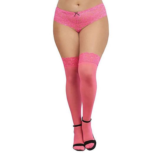 Women's Thigh Highs Queen Size by Dream Girl Lingerie - Fishnet and Thigh Highs