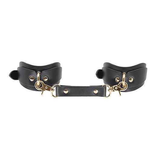 Shaped Bondage Ankle Cuffs by Love In Leather - Collars and Leads