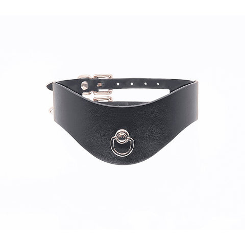 Double Strap Bondage Collar by Love In Leather - Collars and Leads