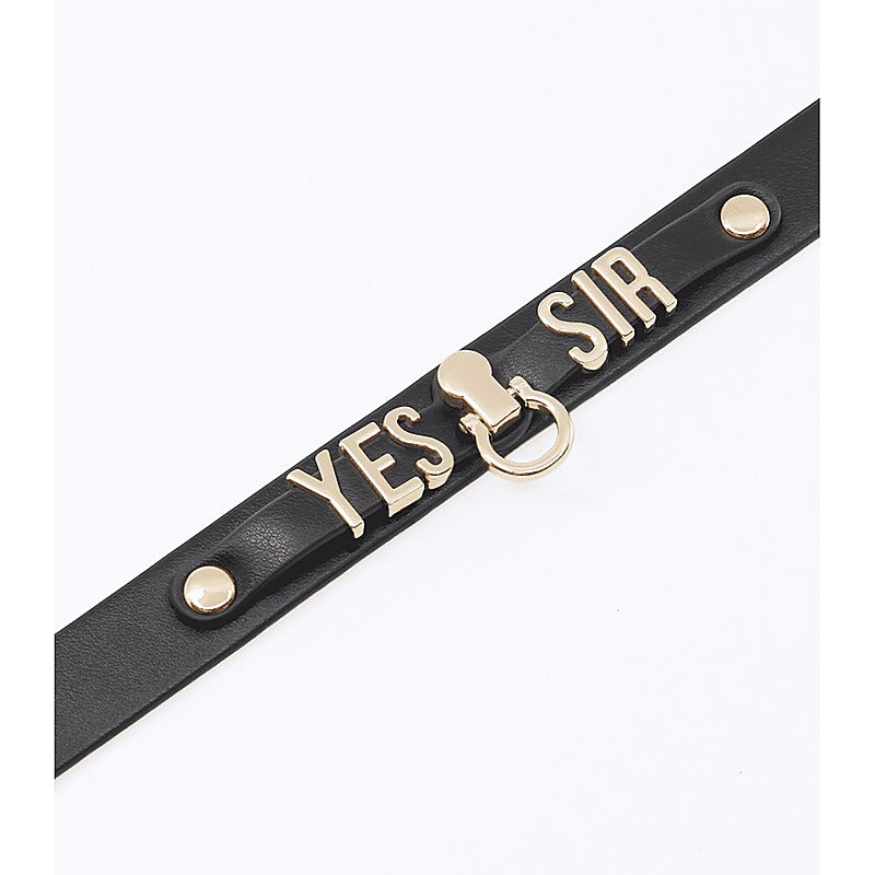 Yes Sir BDSM Play Collar by Love In Leather - Collars and Leads