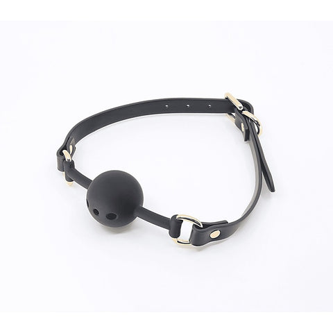 Breathable Gag With Silicone Ball by Love In Leather - Bondage Gags and Bits