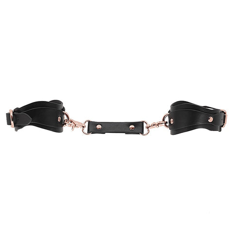 Shaped BDSM Play Wrist Cuffs by Love In Leather - Cuffs And Restraints