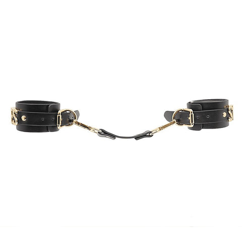 Yes Sir Faux Leather Wrist Cuffs by Love In Leather - Cuffs And Restraints
