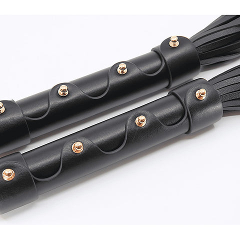 BDSM Flogger With Coloured Hardware by Love In Leather - Whips And Crops