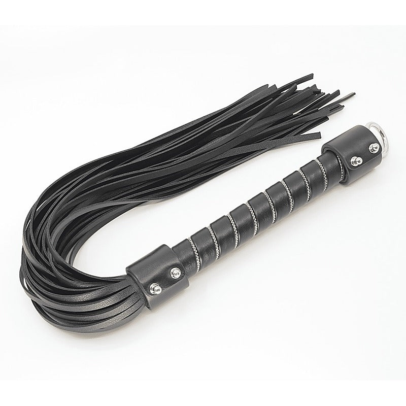 BDSM Flogger with Chain Detail by Love In Leather - Whips And Crops