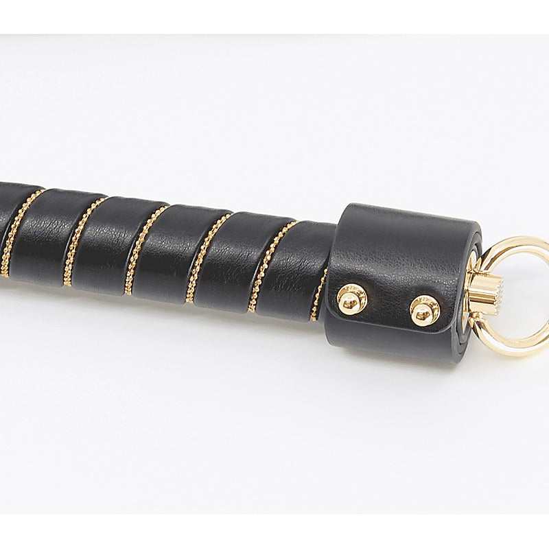 BDSM Flogger with Chain Detail by Love In Leather - Whips And Crops
