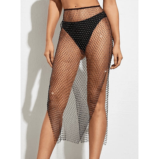 Diamante Womens Mesh Skirt by Muse - Her Fetish