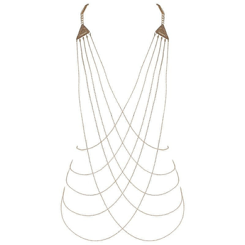 Premium Triangle Fetish Chain Harness by Muse - Cuffs And Restraints