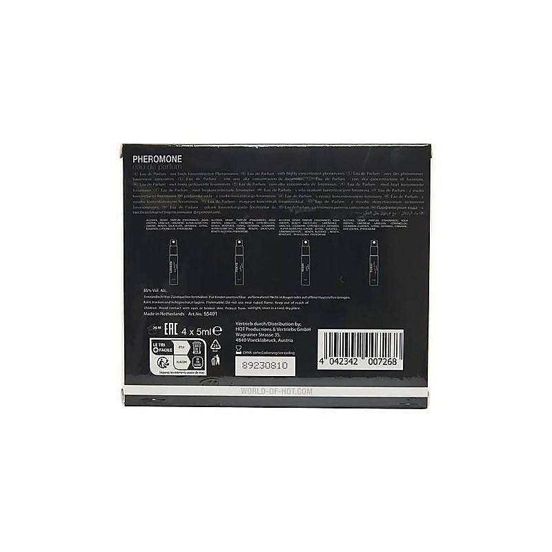HOT Pheromone 4 Pack Perfume Tester Box for Men - Sex Pheromones and Perfumes