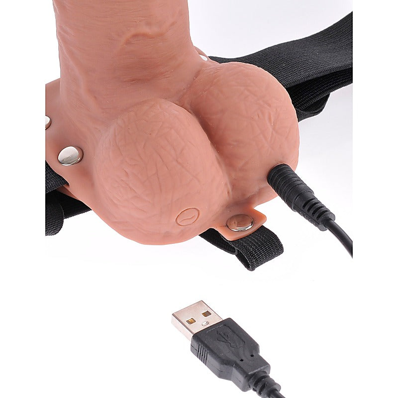 Fetish Fantasy 7" Hollow Rechargeable Strap-On - Strap On Sextoys