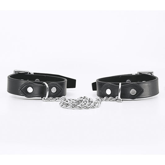 Bondage Leather Ankle Restraints by Love In Leather - Cuffs And Restraints