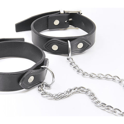 Bondage Leather Ankle Restraints by Love In Leather - Cuffs And Restraints