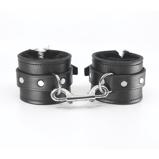 Sheepskin Lined Ankle Restraints by Love In Leather - Cuffs And Restraints