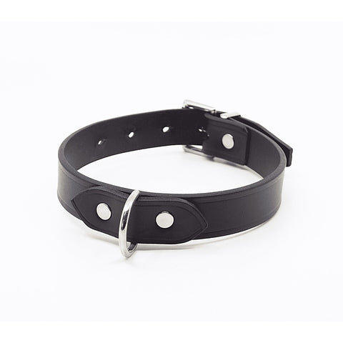 Unlined Italian Leather BDSM Collar by Love In Leather - Collars and Leads