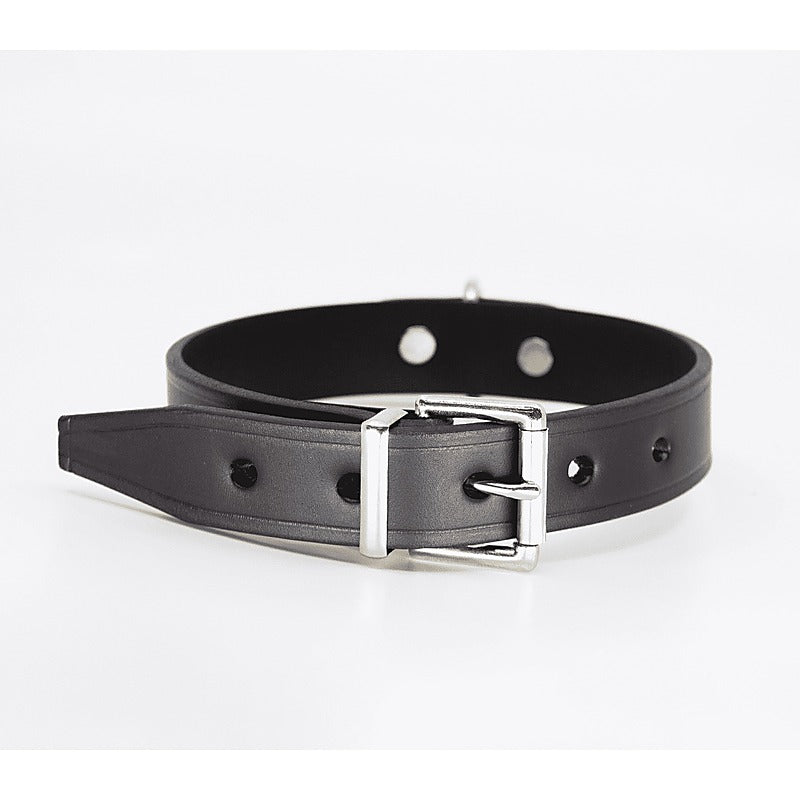 Unlined Italian Leather BDSM Collar by Love In Leather - Collars and Leads