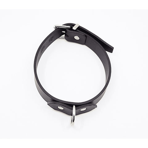 Unlined Italian Leather BDSM Collar by Love In Leather - Collars and Leads