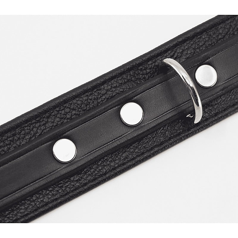 Flat & Grained Italian Leather Collar by Love In Leather - Collars and Leads