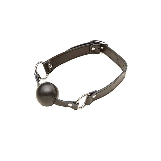 BDSM Play Gag with Solid Ball by Love In Leather - Bondage Gags and Bits