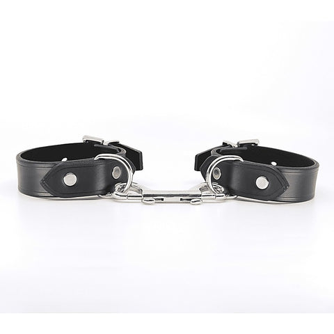 Unlined Leather Wrist Restraints by Love In Leather - Cuffs And Restraints