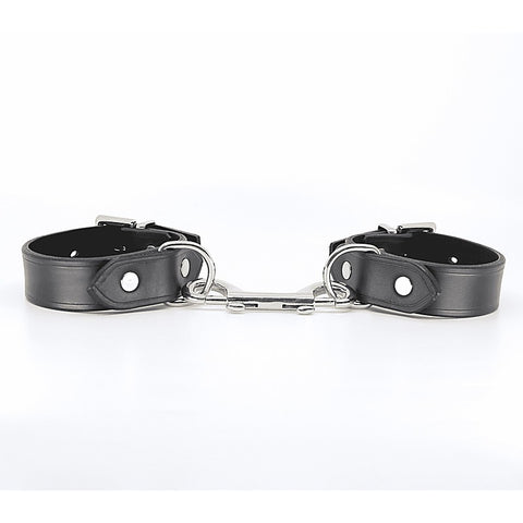 Unlined Leather Wrist Restraints by Love In Leather - Cuffs And Restraints