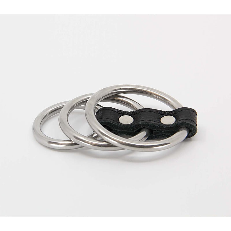 Love In Leather Gates of Hell Bondage Cock Ring Premium Steel Construction - Cock Rings
