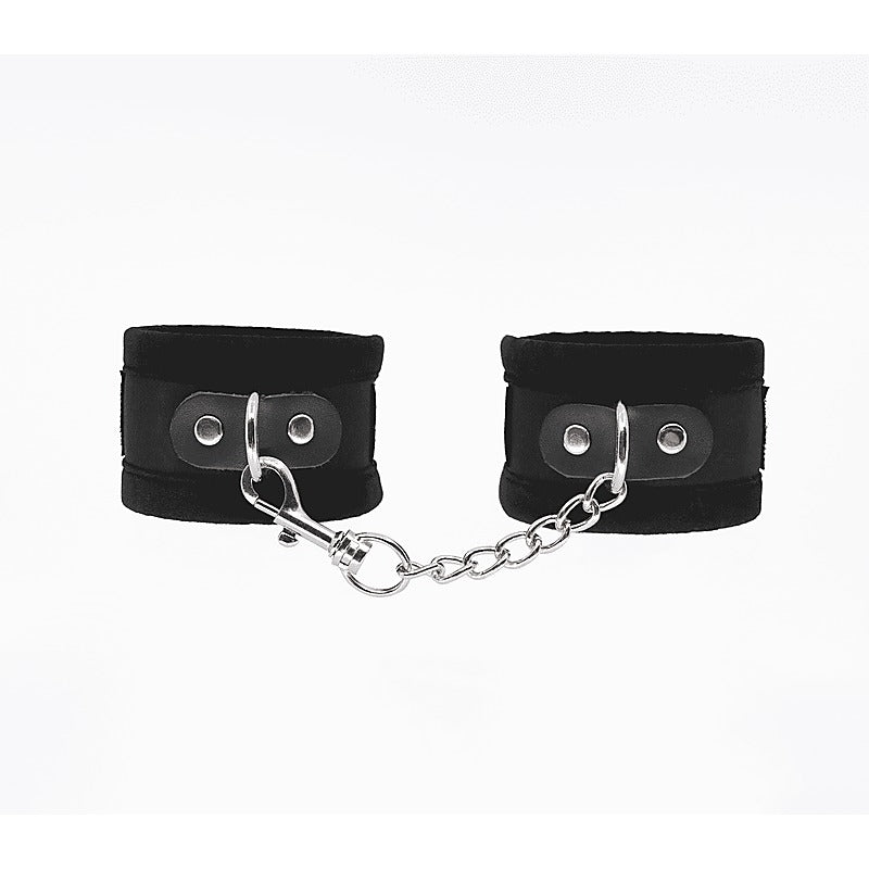 Lightly Padded Velveteen Hand Cuffs by Love In Leather - Cuffs And Restraints