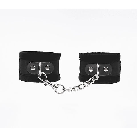 Lightly Padded Velveteen Hand Cuffs by Love In Leather - Cuffs And Restraints