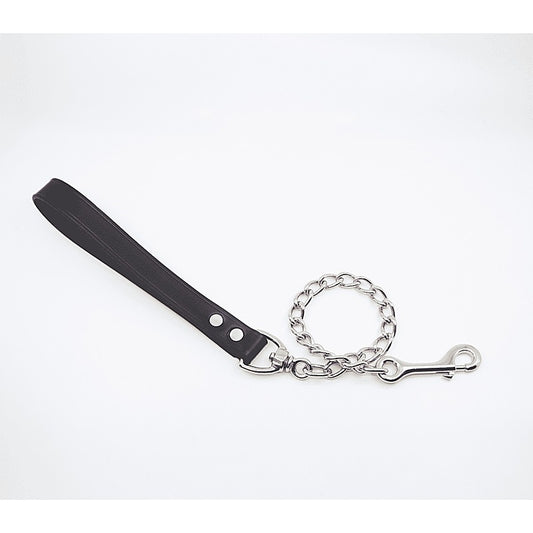 Fetish Play Leather & Chain Lead by Love In Leather - Collars and Leads