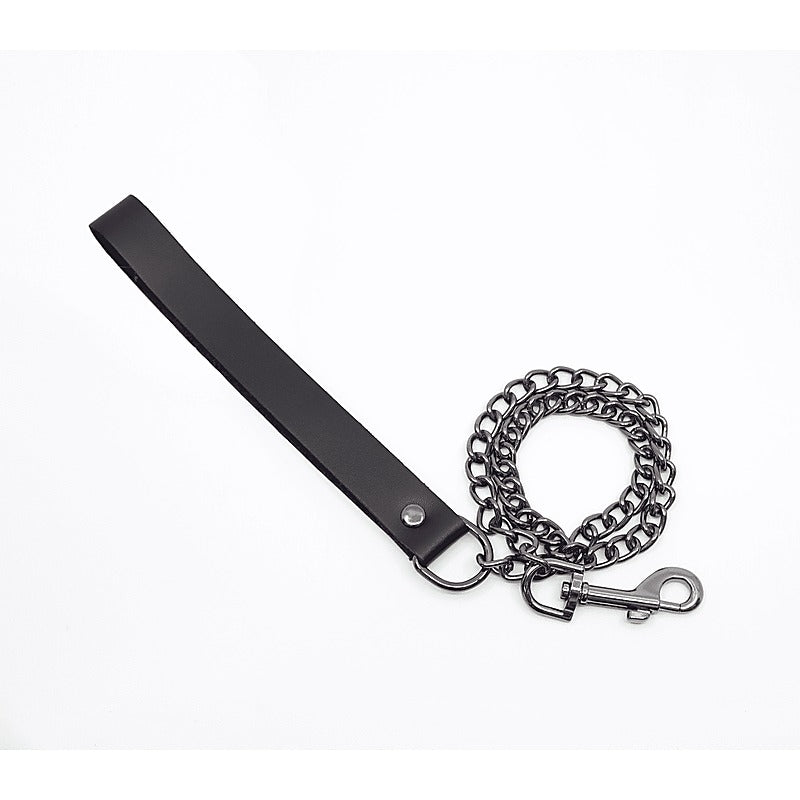 BDSM Chain Lead With Coloured Hardware by Love In Leather - Collars and Leads