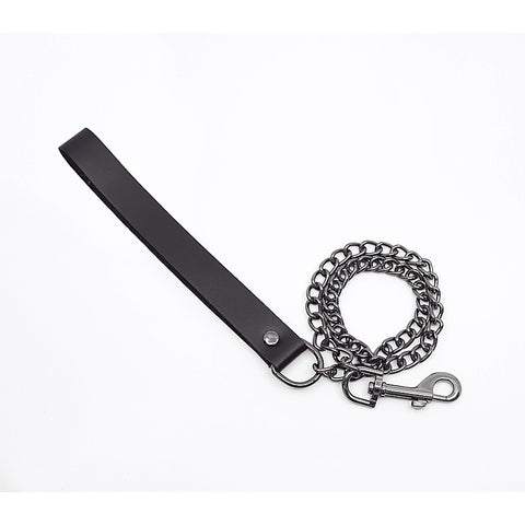 BDSM Chain Lead With Coloured Hardware by Love In Leather - Collars and Leads