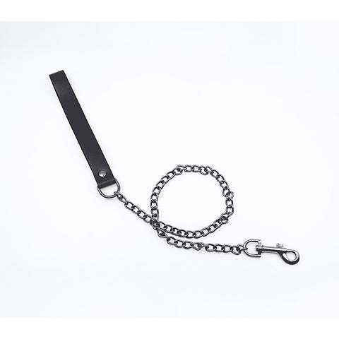 BDSM Chain Lead With Coloured Hardware by Love In Leather - Collars and Leads