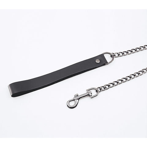 BDSM Chain Lead With Coloured Hardware by Love In Leather - Collars and Leads
