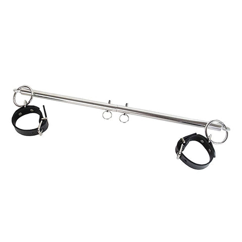 Silver Adjustable Spreader Bar by Love In Leather - Spreaders and Hangers
