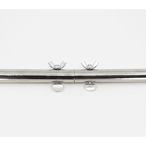 Silver Adjustable Spreader Bar by Love In Leather - Spreaders and Hangers