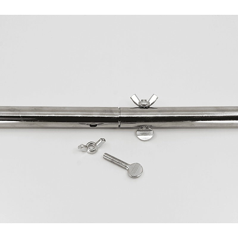 Silver Adjustable Spreader Bar by Love In Leather - Spreaders and Hangers