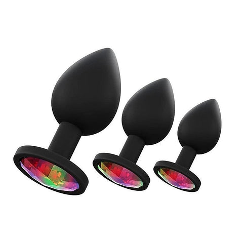 Premium Silicone Anal Plug Black by Love In Leather - Butt Plugs