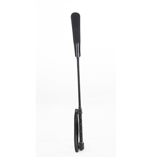 Riding Crop With Leather Slapper Tab by Love In Leather - Whips And Crops
