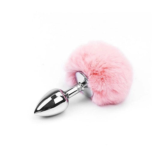 Bunny Tail Anal Plug Baby Pink by Love In Leather - Butt Plugs