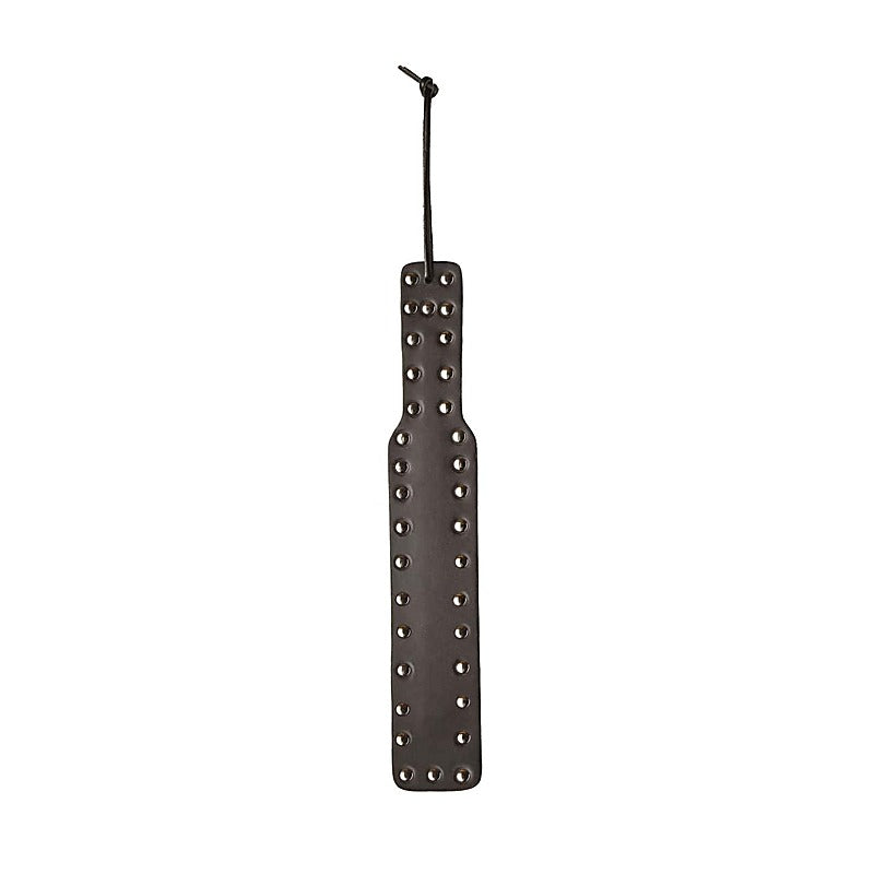BDSM Play Studded Leather Paddle by Love In Leather - Paddles And Slappers