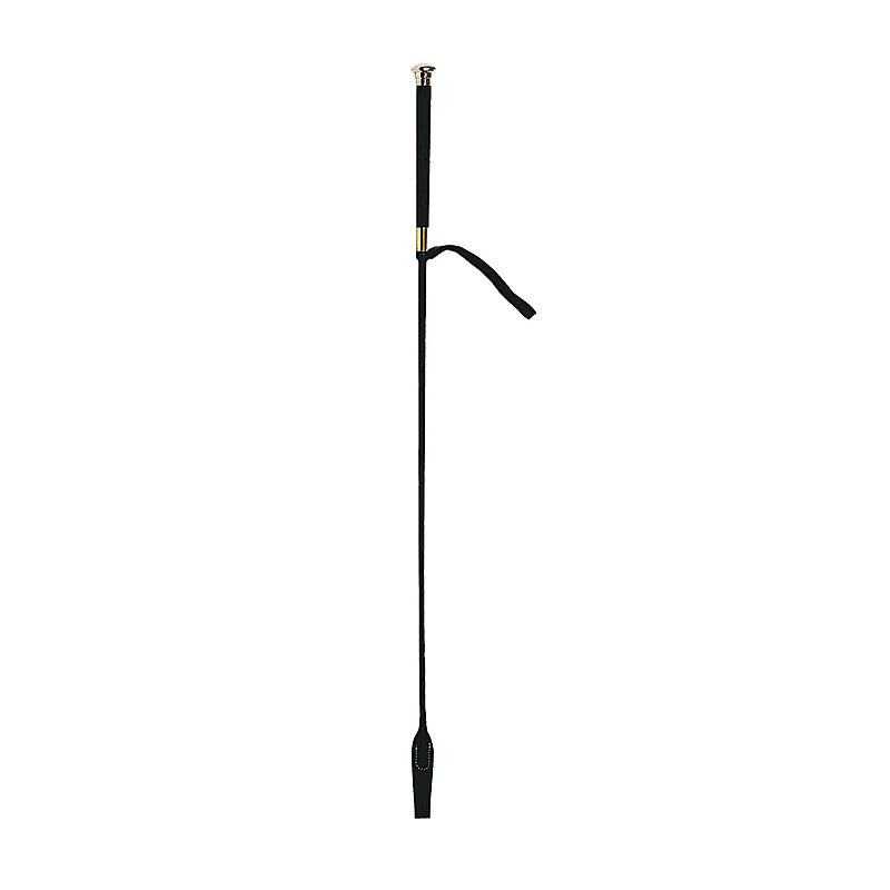 Riding Crop with Coloured Metal Ferrule by Love In Leather - Whips And Crops